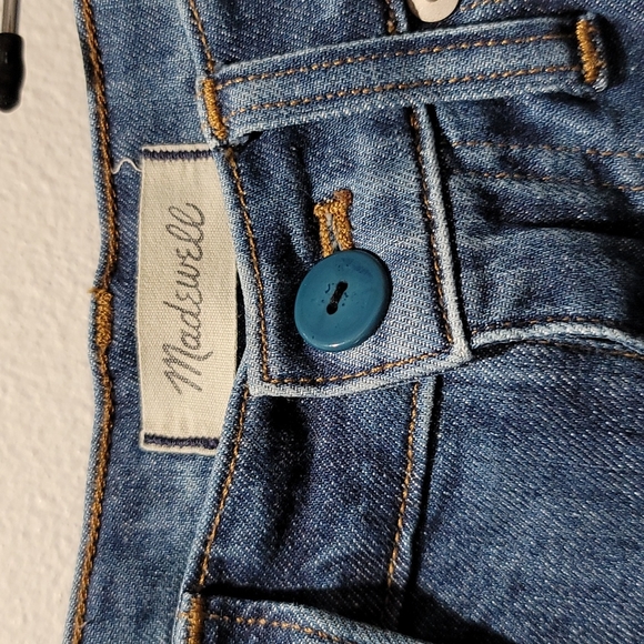 MADEWELL STRAIGHT LEG HIGH WAISTED DENIM BLUE MOM JEANS ECO SLIM BOYJEAN PANT 26 - Picture 4 of 16